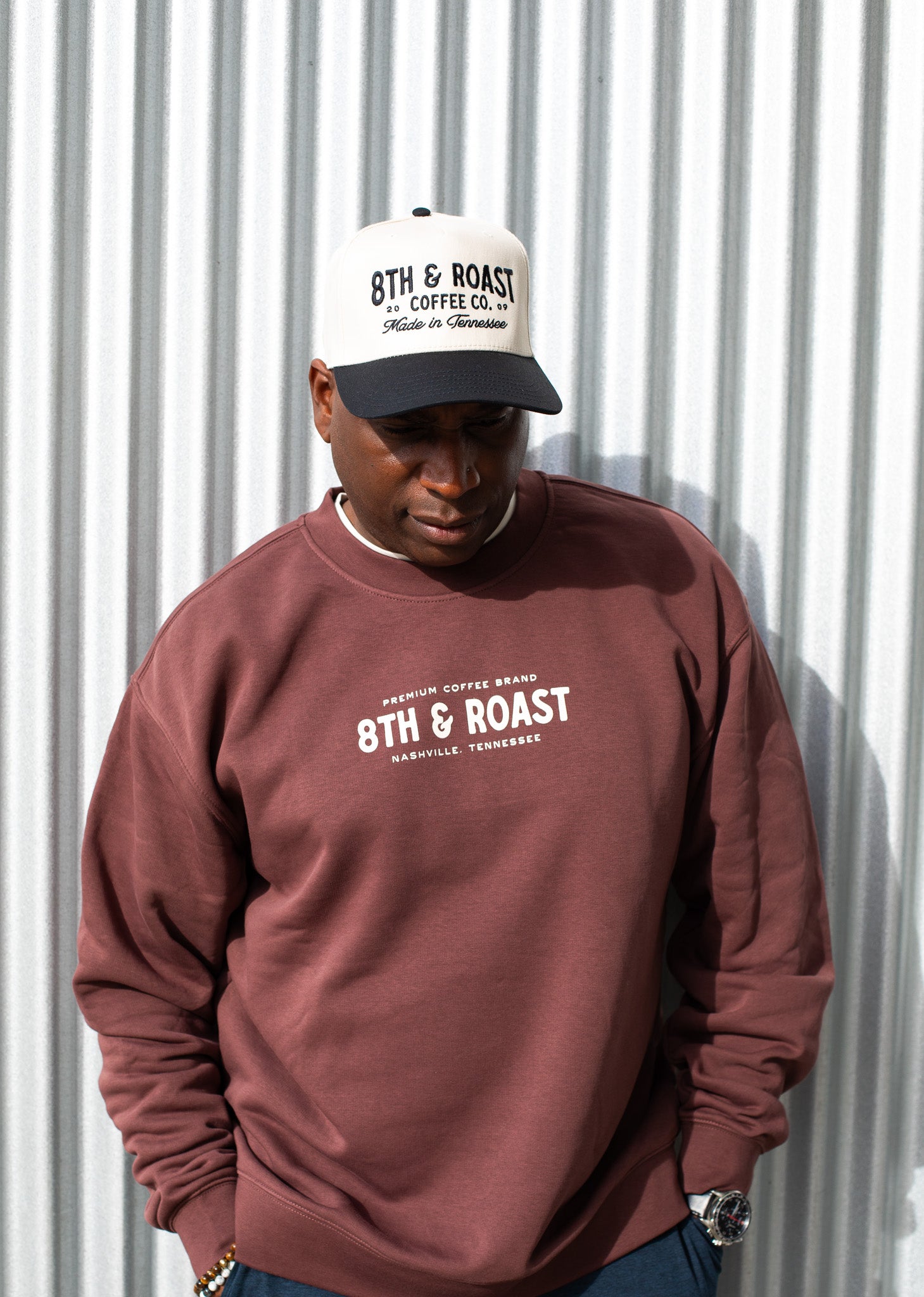Crewneck - Chestnut – 8&R Coffee Co
