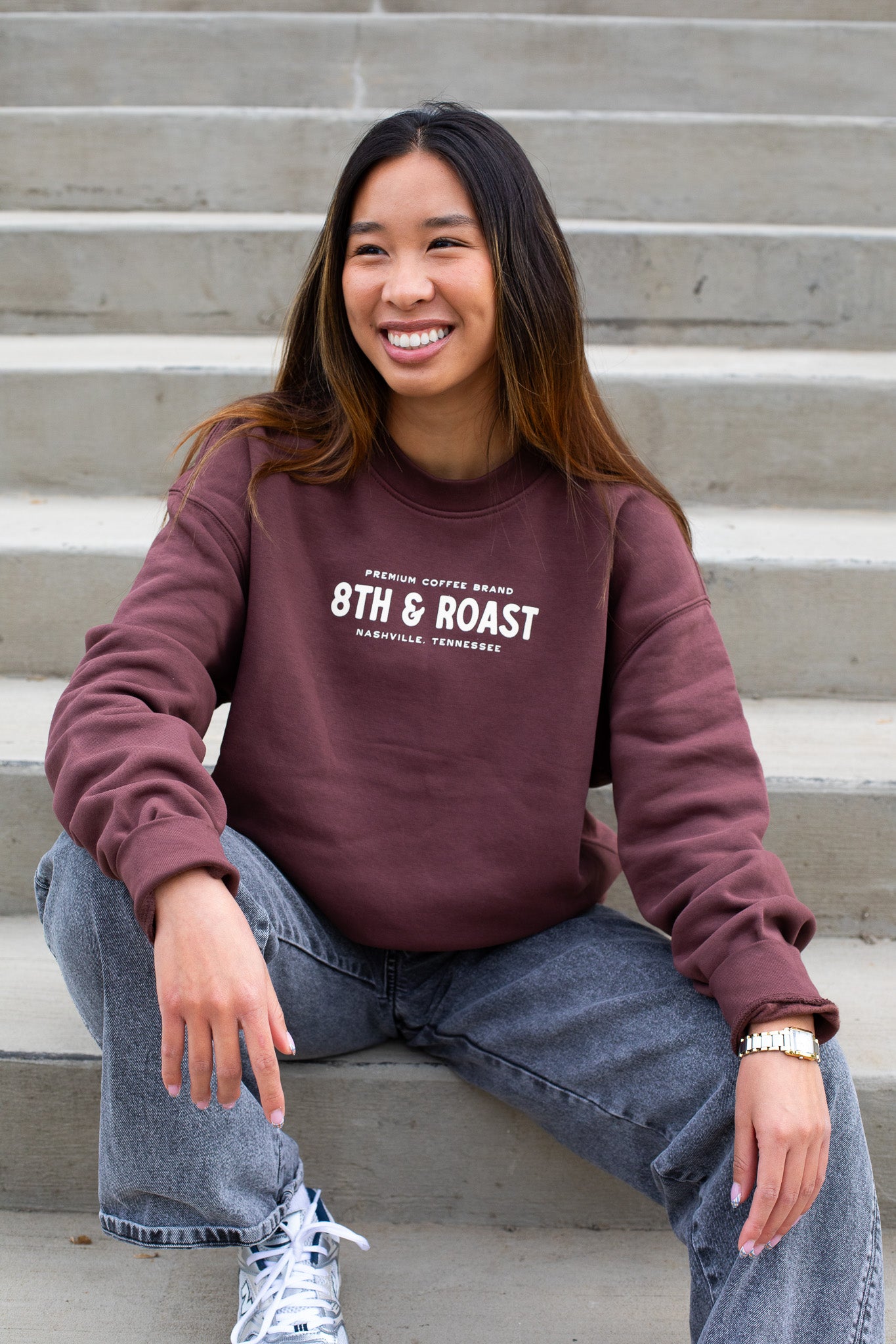 Crewneck - Chestnut – 8&R Coffee Co